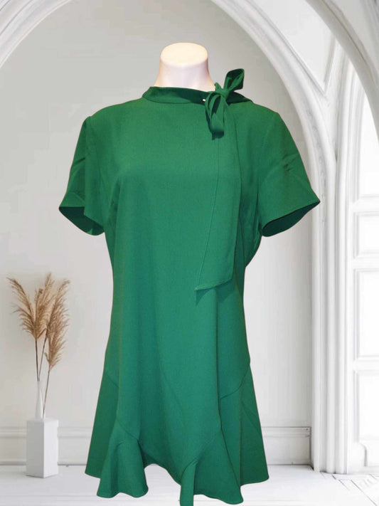 Cecelia Green Side Bow Dress