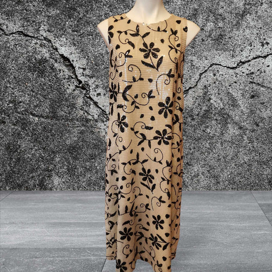 JohnnyWas Kimmie Sequin Cream Floral Dress