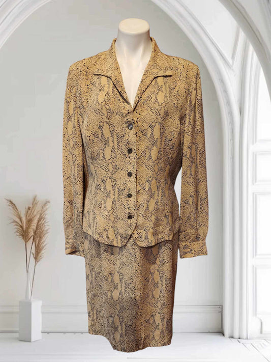 Dana Buchman 2pc set Snake Print