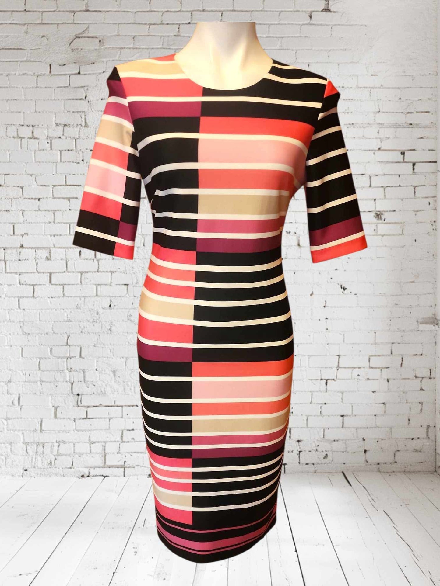 Eliza J Color Stripe Dress